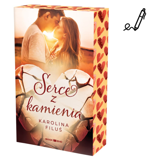 Karolina Filuś - Serce z kamienia (z barwionymi brzegami i autografem)
